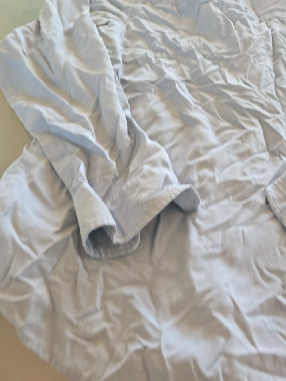 Orvis Light Blue Button-Front Blouse - Picture 10 of 12